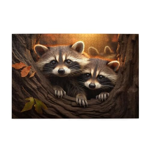 Waschbär Puzzle Tier Puzzle Große 5000 Teile Erwachsene, Clevere Rätsel, Geschicklichkeitsspiel für die Ganze Familie, Holz Farbenfrohes Jigsaws mit Geschenkbox, Geschenke für Frauen 105x156cm E-11 Waschbär Puzzle Tier Puzzle Große 5000 Teile Erwachsene, Clevere Rätsel, Geschicklichkeitsspiel für die Ganze Familie, Holz Farbenfrohes Jigsaws mit Geschenkbox, Geschenke für Frauen 105x156cm E-11 von Wehsaeho