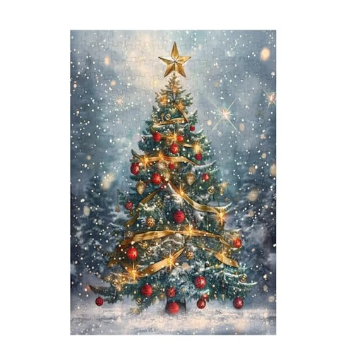 Weihnachten Puzzle Winter Puzzle Große 200 Teile Erwachsene, Clevere Rätsel, Geschicklichkeitsspiel für die Ganze Familie, Holz Farbenfrohes Jigsaws mit Geschenkbox, Geschenke für Frauen 35x25cm D-824 Weihnachten Puzzle Winter Puzzle Große 200 Teile Erwachsene, Clevere Rätsel, Geschicklichkeitsspiel für die Ganze Familie, Holz Farbenfrohes Jigsaws mit Geschenkbox, Geschenke für Frauen 35x25cm D-824 von Wehsaeho