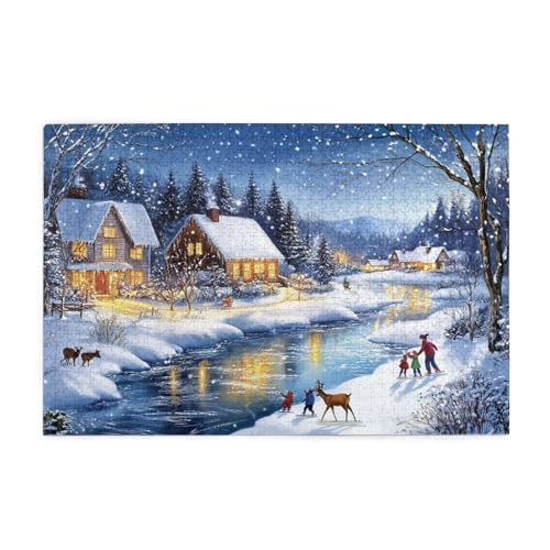 Winter Puzzle Tier Puzzle Große 5000 Teile Erwachsene, Clevere Rätsel, Geschicklichkeitsspiel für die Ganze Familie, Holz Farbenfrohes Jigsaws mit Geschenkbox, Geschenke für Frauen 105x156cm E-967 Winter Puzzle Tier Puzzle Große 5000 Teile Erwachsene, Clevere Rätsel, Geschicklichkeitsspiel für die Ganze Familie, Holz Farbenfrohes Jigsaws mit Geschenkbox, Geschenke für Frauen 105x156cm E-967 von Wehsaeho