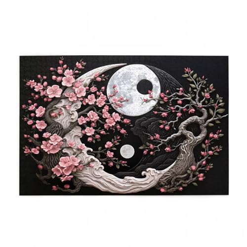 Yin und Yang Puzzle Baum Puzzle Große 5000 Teile Erwachsene, Clevere Rätsel, Geschicklichkeitsspiel für die Ganze Familie, Holz Farbenfrohes Jigsaws mit Geschenkbox, Zimmer Deko 105x156cm D-66 Yin und Yang Puzzle Baum Puzzle Große 5000 Teile Erwachsene, Clevere Rätsel, Geschicklichkeitsspiel für die Ganze Familie, Holz Farbenfrohes Jigsaws mit Geschenkbox, Zimmer Deko 105x156cm D-66 von Wehsaeho