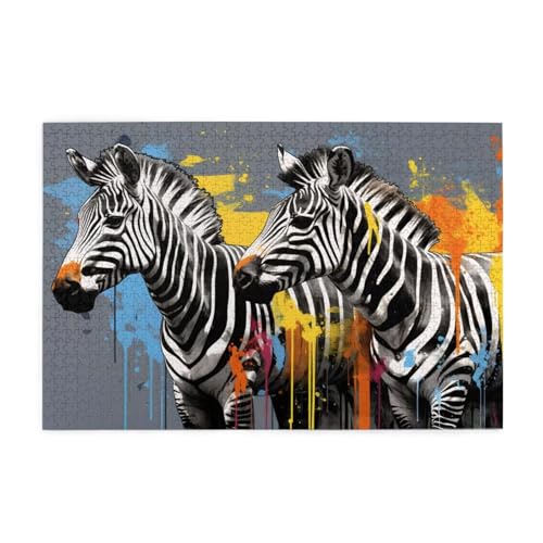Zebra Puzzle Tier Puzzle Große 5000 Teile Erwachsene, Clevere Rätsel, Geschicklichkeitsspiel für die Ganze Familie, Holz Farbenfrohes Jigsaws mit Geschenkbox, Geschenke für Frauen 105x156cm E-801 Zebra Puzzle Tier Puzzle Große 5000 Teile Erwachsene, Clevere Rätsel, Geschicklichkeitsspiel für die Ganze Familie, Holz Farbenfrohes Jigsaws mit Geschenkbox, Geschenke für Frauen 105x156cm E-801 von Wehsaeho