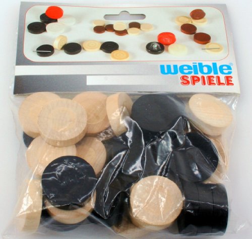 Weible 03938 - Backgammon Steine aus Holz von Weible Carl GmbH & Co.KG