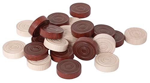 Bartl 108163 Mühle + Dame Steine, Braun-Beige Bartl 108163 Mühle + Dame Steine, Braun-Beige von Weible Spiele
