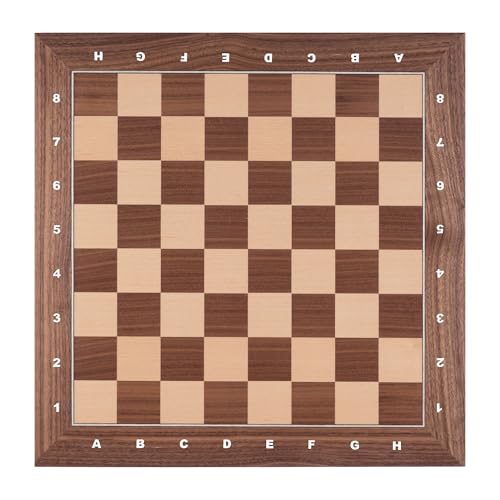 Schachbrett aus Nussbaum+Ahorn Feldgrösse 50mm von Weible Spiele
