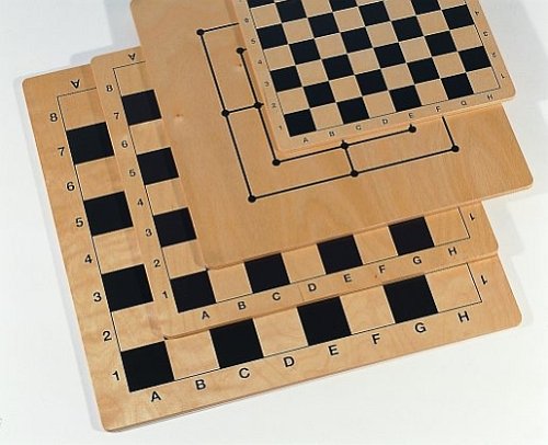 Weible Spiele 02081 - Schachbrett aus Birkenschichtholz, 30 x 30 cm von Weible Spiele