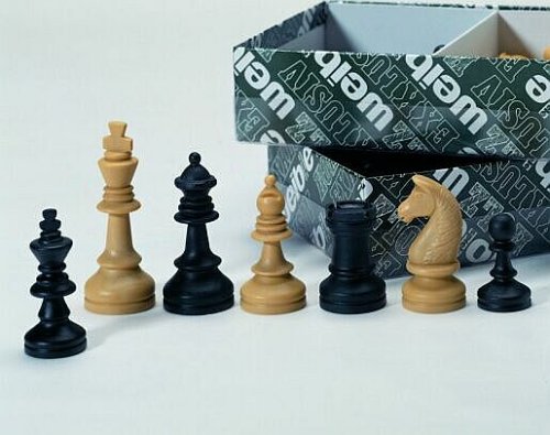 Weiblespiele 01010 - Schachfiguren, Kunststoff, 55 mm von Weible Spiele