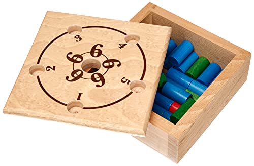 Weible Spiele 04248 - Rund um die 6, Würfelspiel, 14 x 14 cm von Weible Spiele