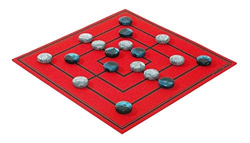 Weiblespiele 6230 Mühlespiel 'Play 'N' ROLL' aus Wollfilz mit Spielsteinen aus Acrylglas von Weible Spiele