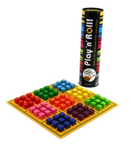 Weiblespiele 6239 Farben Sudoku 'Play 'N' ROLL' aus Wollfilz mit Spielsteinen aus Holz von Weible Spiele