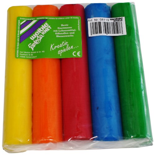 weiblespiele 08119 Fantasia Knet 5 Rollen, Sortiert, 14,4x2,5 cm weiblespiele 08119 Fantasia Knet 5 Rollen, Sortiert, 14,4x2,5 cm von Weible Spiele