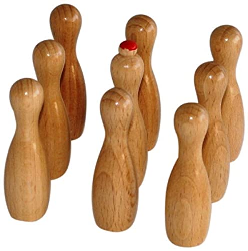 Weible Spiele - Ersatzkegel für Meraner Tischkegelspiel - Holz - ab 1 Spieler - Tischspiel-Zubehör Weible Spiele - Ersatzkegel für Meraner Tischkegelspiel - Holz - ab 1 Spieler - Tischspiel-Zubehör von Weible Spiele