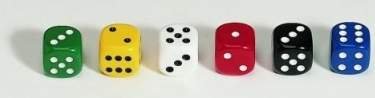 weiblespiele 05116 - Acryl-Würfel, Uni, 16 mm, 100 Stück von Weible Spiele