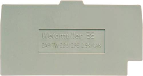 Weidmüller Abschlussplatte ZAP/TW ZDU/ZPE 2.5N/4AN 1933810000 50St. von Weidmüller