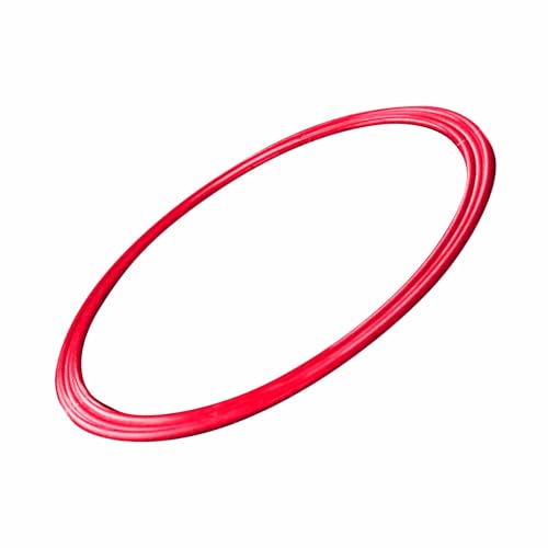 Hopse-Ring, 30 cm Durchmesser, Sport-Trainingsring, Unterhaltsam für Outdoor-Spielaktivitäten (Rot) von Weikeya