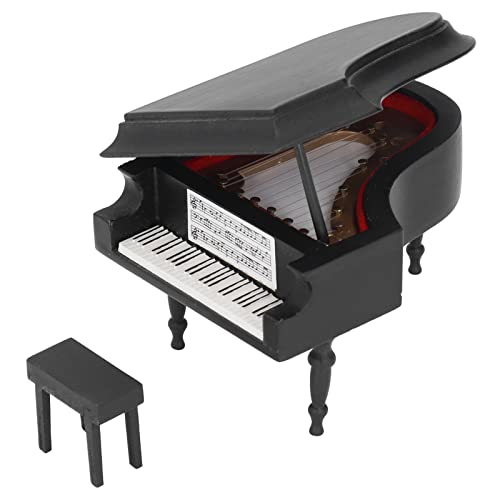 Mini-Klavier, Bemalter Mini-Flügel, Niedlicher Stil, Buche, Zubehör für Erwachsene, Dekorationen für Werkbänke für von Weikeya