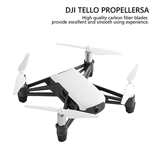Propeller-Set, Propellerblätter, Leicht, Reduziert Geräusche für Tello für Drohnen (Weiß) von Weikeya