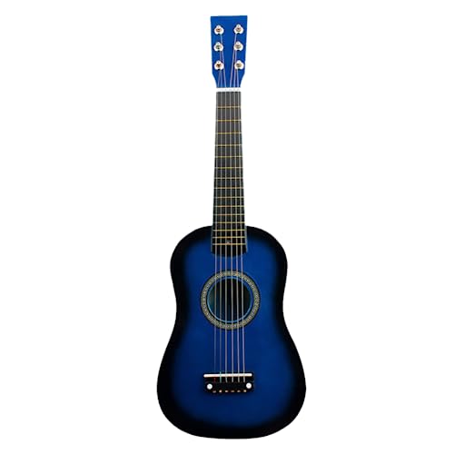 Weikeya 23-Zoll-Kindergitarre, Musikpädagogisches Instrumentenspielzeug Schöne langlebige Anfängergitarre für Musikliebhaber für Gitarrenbegeisterte(Blau) von Weikeya