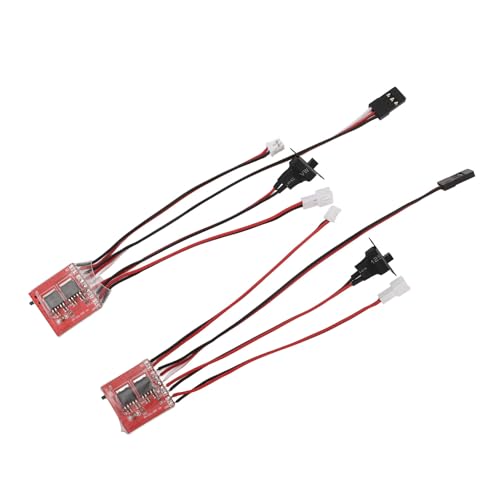 Weikeya 30A Micro ESC-Geschwindigkeitsregelung, Langlebige Dual-Motorsteuerung, 2-teiliger Überhitzungsschutz, Bidirektionaler, Gebürsteter Dual-Wege-Regler für 1/24 Axial SCX24 von Weikeya