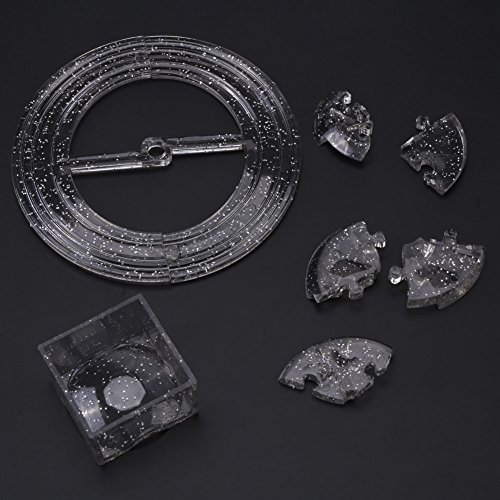 Weikeya 40 Kleine Partikel 3D-Kristallpuzzle aus Kunststoff, Lustiges Geschenk für Kollegen Zum Dekorieren auf Dem Tisch (Grau) von Weikeya
