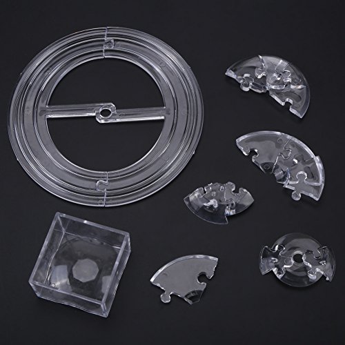 Weikeya 40 Kleine Partikel 3D-Kristallpuzzle aus Kunststoff, Lustiges Geschenk für Kollegen Zum Dekorieren auf Dem Tisch (Transparent) von Weikeya