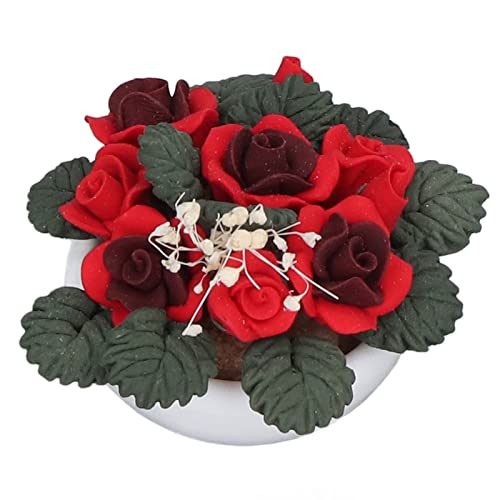 Weikeya Mini-Blumenbonsai, Farbenfrohes, Dekoratives, Lebensechtes Topfpflanzenmodell für den Balkon von Weikeya