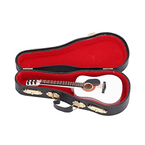 Weikeya Mini-Gitarren-Ornament, Vielseitiges, Exquisites, Robustes Geschenk-Gitarrenmodell für Schlafzimmer von Weikeya