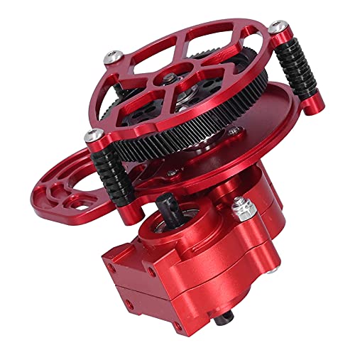 Weikeya Rc-Getriebebox, Metall Reduziert Effektiv Geräusche 1/10 Rc-Getriebe für Rc-Auto (Rot) von Weikeya