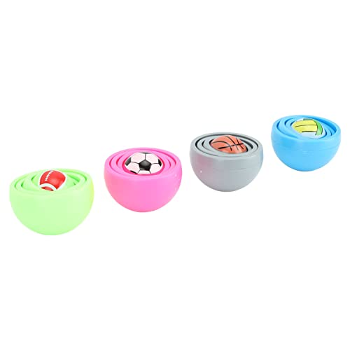 Weikeya Spining-Ball-Spielzeug für, 3D-Dekompressionsball, 4 Stück, Stressabbau, 5,1 cm Durchmesser, für Zuhause von Weikeya