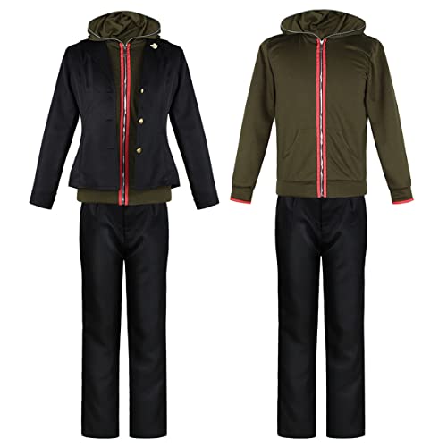 Weixu Anime Naegi Makoto Cosplay-Kostüm, Jacke, Oberteil, Hose, Uniform, Anzug mit Abzeichen, Halloween-Outfits für Herren und Damen, Größe XXL Weixu Anime Naegi Makoto Cosplay-Kostüm, Jacke, Oberteil, Hose, Uniform, Anzug mit Abzeichen, Halloween-Outfits für Herren und Damen, Größe XXL von Weixu