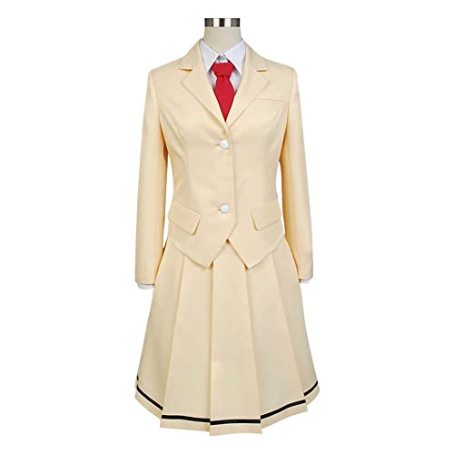 Weixu Anime Tomoko Kuroki Cosplay Kostüm Schuluniform Anzug mit Bindestrümpfen Halloween Party Outfit für Damen S von Weixu