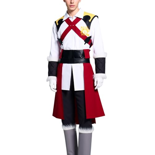 Weixu Game Richter Belmont Cosplay Kostüm Vampir Killer Kampfanzug für Herren Halloween Karneval Party, Rot/Ausflug, einfarbig (Getaway Solids), Medium von Weixu