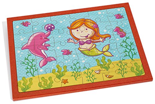 Weizenkorn Puzzle Meerjungfrau, groÃŸ, bedruckt von Weizenkorn