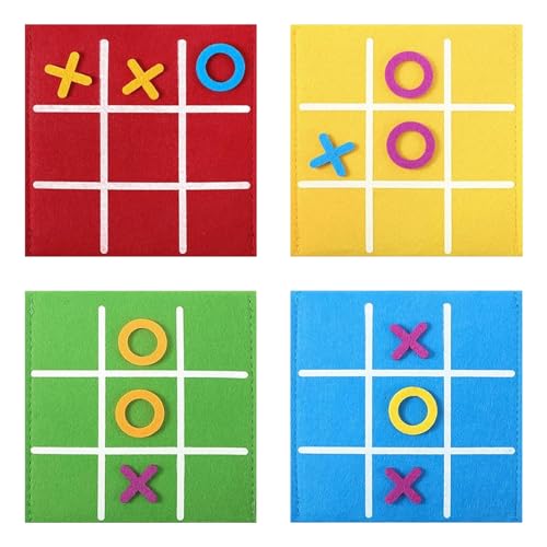 Wekuw 12 Stück Tic Tac Toe Spiel Mini-Brettspiel Spielzeug 12x12cm Filz Brettspiel für Kinder Puzzle-Mini-Spiele Mitgebsel Kindergeburtstag, für Familie Party Eltern-Kind Interaktives Wekuw 12 Stück Tic Tac Toe Spiel Mini-Brettspiel Spielzeug 12x12cm Filz Brettspiel für Kinder Puzzle-Mini-Spiele Mitgebsel Kindergeburtstag, für Familie Party Eltern-Kind Interaktives von Wekuw