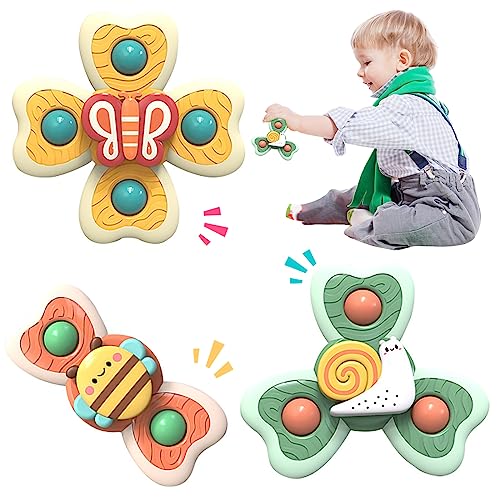 Welan Saugnapf Spielzeug Baby, Lustiges 3 Stück sensorisches Spielzeugset, Saugnapf Drehspielzeug, Wasserspielzeug, Baby Badewannenspielzeug ab 1 Jahr. Welan Saugnapf Spielzeug Baby, Lustiges 3 Stück sensorisches Spielzeugset, Saugnapf Drehspielzeug, Wasserspielzeug, Baby Badewannenspielzeug ab 1 Jahr. von Welan