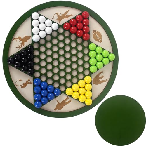 Hölzerne Chinesische Brettspiel Checkers Hölzern Buntes Brettspiel Set Für Kinder Erwachsene Dame Brettspiele Set Gesellschaftsspiel Aus Holz Strategiespiel Für Familie Gesellschaftsspiel von Weldphur