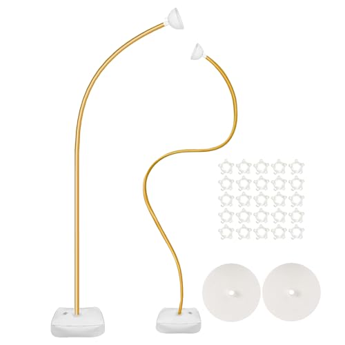 Weldphur Goldfarbenes Ballonbogen Set,Goldfarbenes Blumenbogen-Hintergrund-Set - Flexibler Deko Rahmen Halterung Für Hochzeit Fotografie Feierdekoration Jubiläum Feiertage Garlands Weldphur Goldfarbenes Ballonbogen Set,Goldfarbenes Blumenbogen-Hintergrund-Set - Flexibler Deko Rahmen Halterung Für Hochzeit Fotografie Feierdekoration Jubiläum Feiertage Garlands von Weldphur