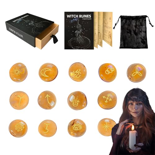 Weldphur Runensteine | Altar Weissagungssteine | Wahrsagungswerkzeuge mit Leitfaden Buch und Tasche für Frauen Anfänger Altar Dekoration Spirituelle Rituale Praktiken Weldphur Runensteine | Altar Weissagungssteine | Wahrsagungswerkzeuge mit Leitfaden Buch und Tasche für Frauen Anfänger Altar Dekoration Spirituelle Rituale Praktiken von Weldphur