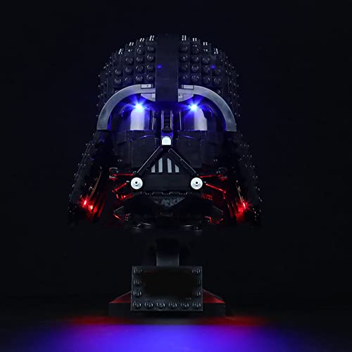 LED Licht Kit für LEGO 75304 Darth Vader Helm, USB Anschluss Beleuchtung Set kompatibel mit Lego 75304 (nur Leuchten, keine LEGO Modelle) (klassisch) von Welkin DC