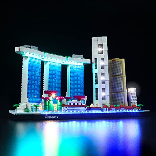 LED-Licht-Set für Lego 21057 Singapur-Syle, USB-Anschluss, Beleuchtungsset kompatibel mit Lego 21057 (nur Lichter, keine Lego-Modelle) von Welkin DC