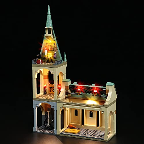 LED-Licht-Set für Lego 76387 Hogwarts: Flauschige Begegnung Burg, USB-Anschluss, Beleuchtungsset kompatibel mit Lego 76387 (nur Lichter, Keine Lego-Modelle) von Welkin DC