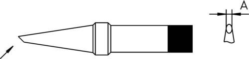 Weller 4PTBB9-1 Lötspitze Rundform, abgeschrägt Spitzen-Größe 2.4mm Inhalt 1St. von Weller