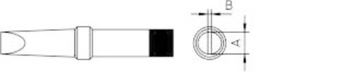 Weller 4PTC7-1 Lötspitze Flachform Spitzen-Größe 3.2mm Inhalt 1St. von Weller