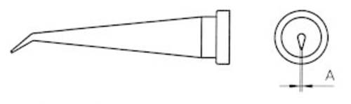 Weller LT-1LX Lötspitze Langform, konisch, gebogen Spitzen-Größe 0.2mm Inhalt 1St. von Weller