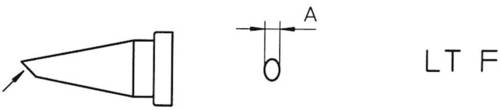 Weller LT-F Lötspitze Rundform, abgeschrägt Spitzen-Größe 1.2mm Inhalt 1St. von Weller