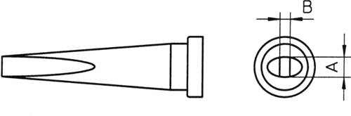 Weller LT-L Lötspitze Meißelform, lang Spitzen-Größe 2mm Inhalt 1St. von Weller