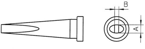 Weller LT-M Lötspitze Meißelform, lang Spitzen-Größe 3.2mm Inhalt 1St. von Weller