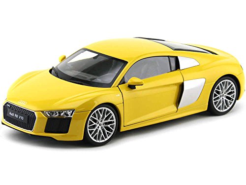 Audi R8 V10, gelb 2016 Maßstab: 1:18 - Metall / Kunststoff - Fertigmodell Welly von Audi