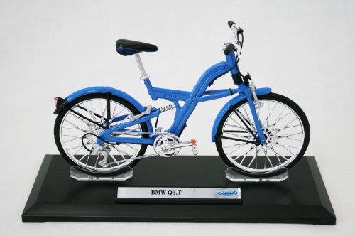 BMW Q.5 T Fahrradmodell blau Maßstab 1:10 zum Spielen oder Sammeln von Welly
