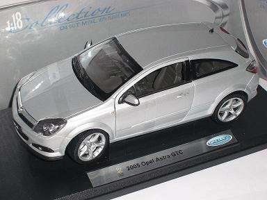 OPEL ASTRA GTC COUPE SILBER SILVER 2005 METALLMODELL 1/18 WELLY MODELLAUTO MODELL AUTO von Welly