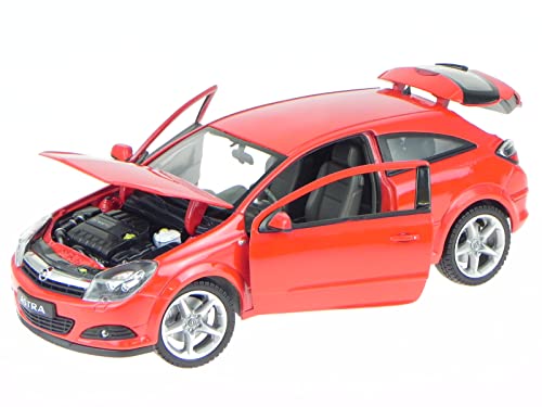 Opel Astra H GTC 2005 rot Modellauto 12563 Welly 1:18 von Welly